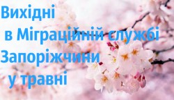 Як працює Міграційна служба Запоріжчини на травневі свята