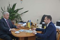 Зустріч Головного редактора газети «Міграція» І. Супруновського з Директором ДП «Документ» Молчановим І.В