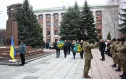 Працівники Рівненської міграційної служби взяли участь в урочистостях  до Дня Гідності та Свободи