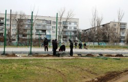 У місті Арциз повним ходом йде будівництво сучасного спортивного майданчика 