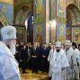 Президентське подружжя разом  з родинами Героїв Небесної сотні  взяли участь у панахиді за загиблими у Михайлівському соборі