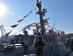 Церемонія включення до складу Військово-Морських Сил ЗС України нові малі броньовані артилерійські катери «Аккерман» і «Бердянськ»