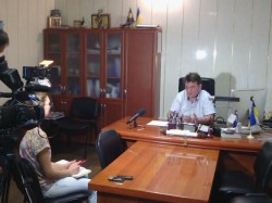 Начальник служби Запорізької області поспілкувався з тележурналістам
