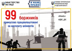 99 боржників по аліментах прибирають вулиці Одещини