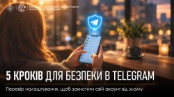 5 кроків для безпеки в Telegram